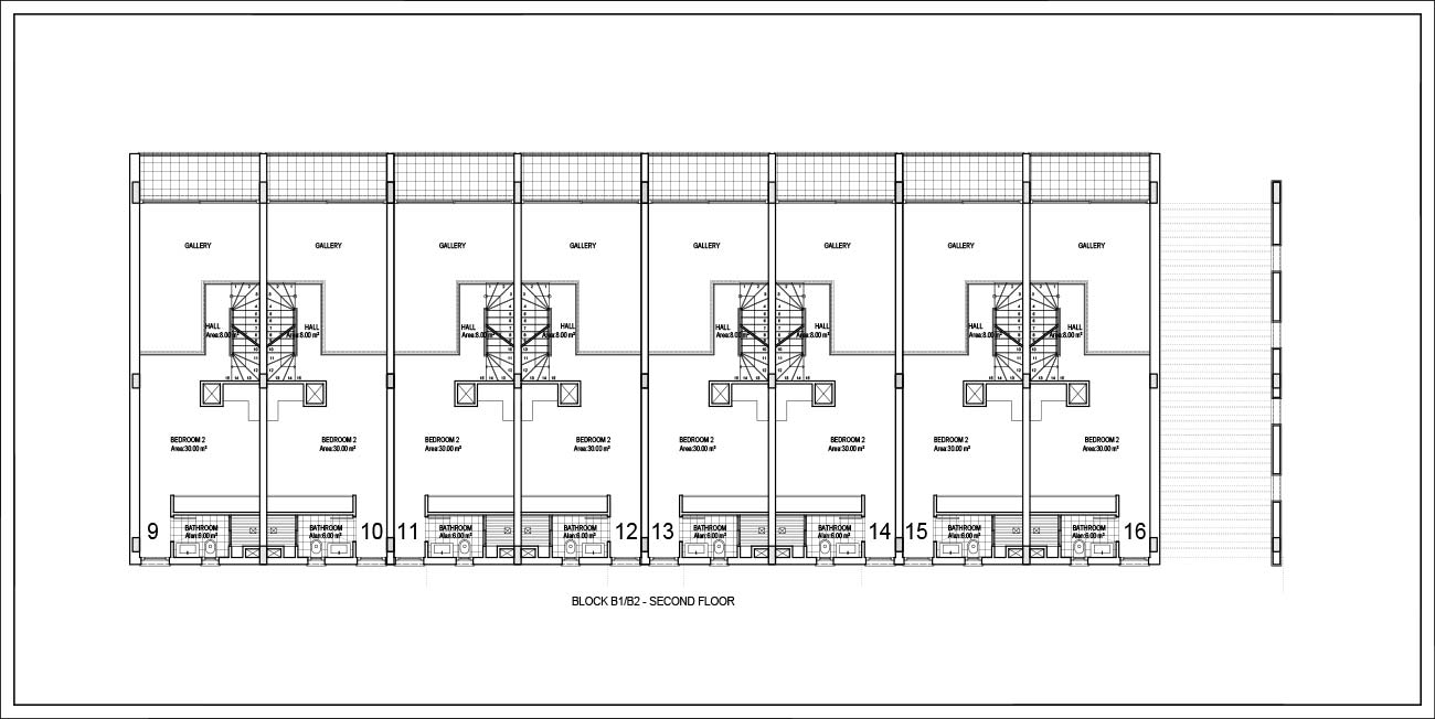 Floor Plan - 2 bedroom duplex penthouse / Mezzanine Floor