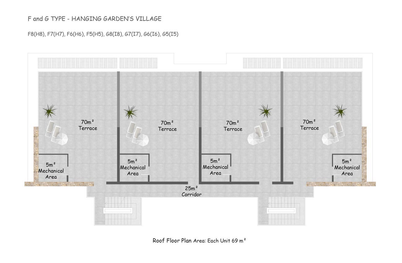 Floor plan - 2 bedroom penthouse / roof terrace