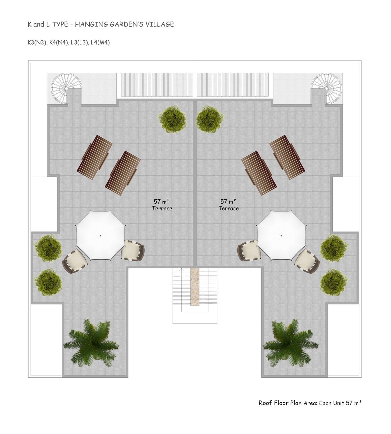 Floor plan - 3 bedroom penthouse / roof terrace
